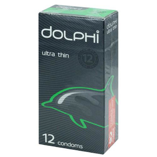 Презервативы латексные в силиконовой смазке Долфи (Dolphi) сверхтонкие №12
